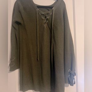 olive green sweater